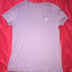Purple Ralph Lauren V-Neck